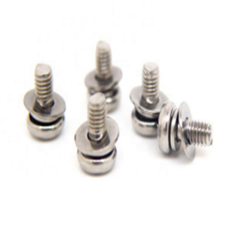 M3x6mm প্যাসিভেশন প্যান হেড ক্রস স্প্লিট প্লেইন ওয়াশার সেট স্ক্রু
