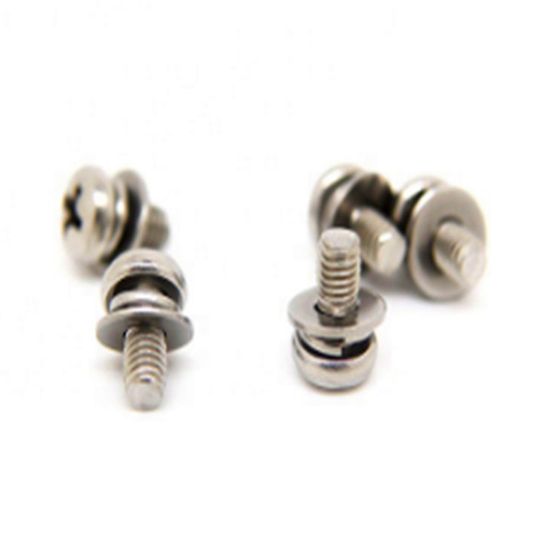 M3x6mm প্যাসিভেশন প্যান হেড ক্রস স্প্লিট প্লেইন ওয়াশার সেট স্ক্রু M3x6mm প্যাসিভেশন প্যান হেড ক্রস স্প্লিট প্লেইন ওয়াশার সেট স্ক্রু