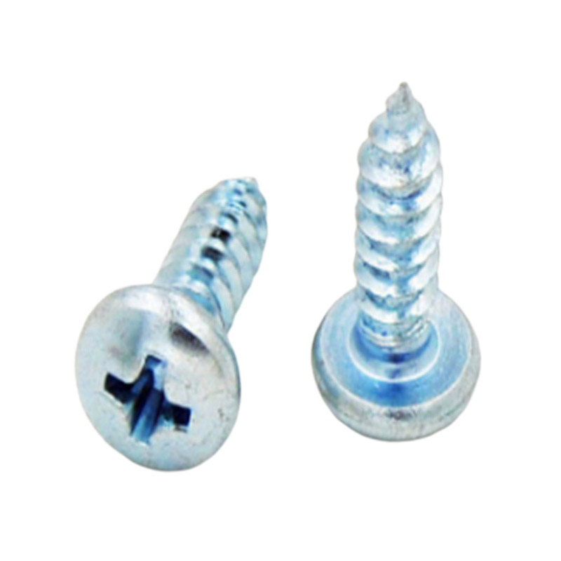 DIN7981 নীল সাদা জিঙ্ক প্যান হেড ক্রস recessed স্ব ড্রিলিং স্ক্রু
